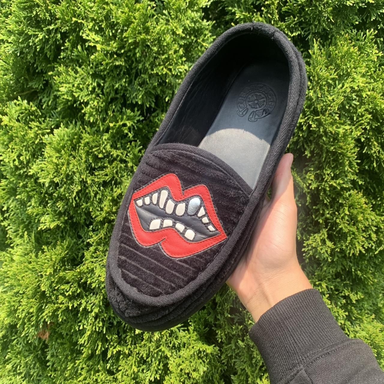 Chrome Hearts Men's Black Slippers