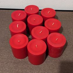 Red Pillar Candles