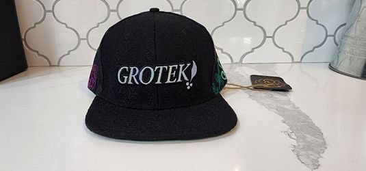 Grassroots California Snapback Hat Black Floral