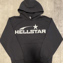hellstar studios black logo hoodie