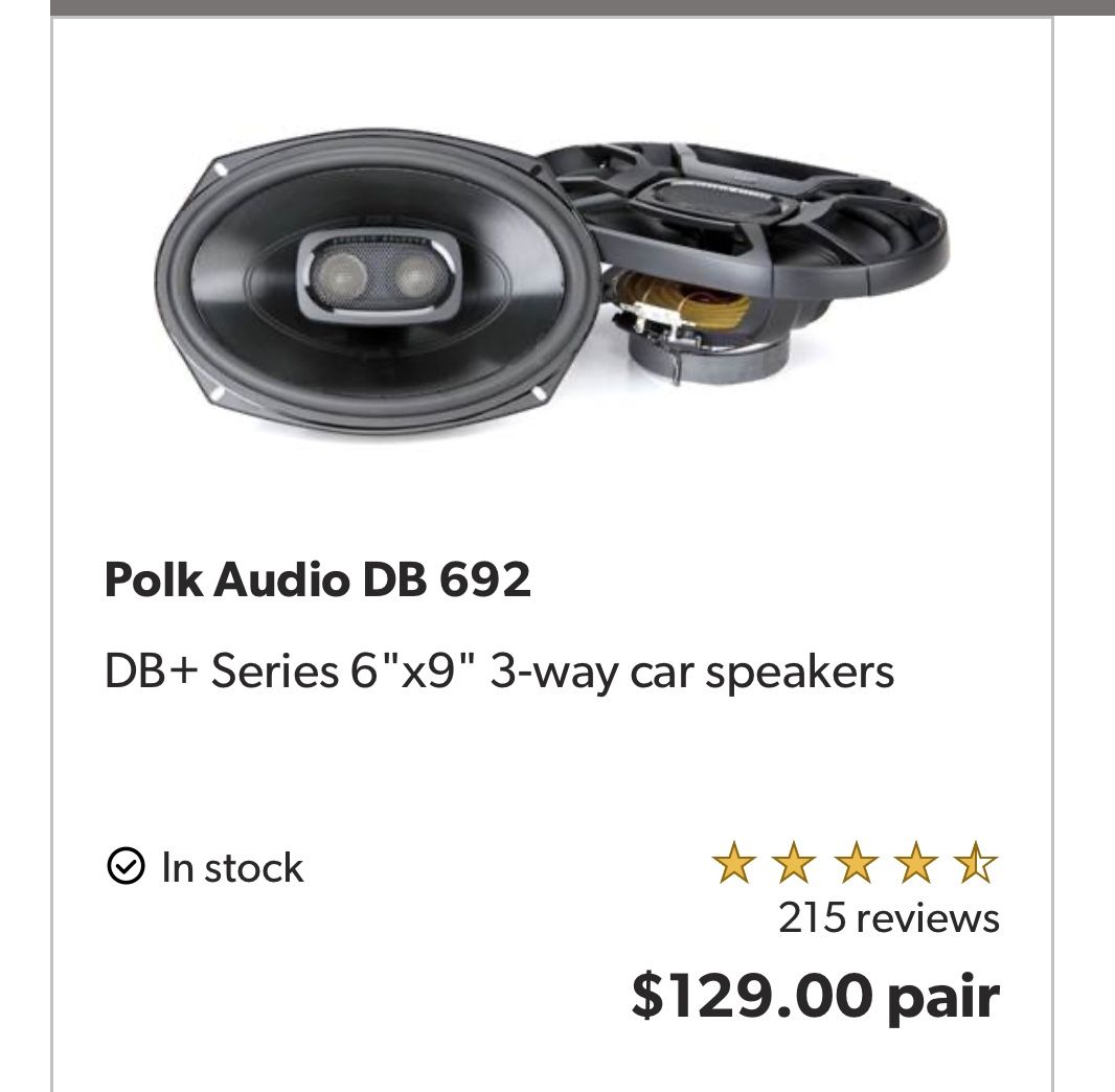 Polk DB 3-way  Speakers 