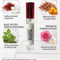 Premium Red Saffron & Amberwood Oil (15ml Spray) Experience a masterful blend of radiant saffron, jasmine, and mineral amber with a cedarwood finish. 