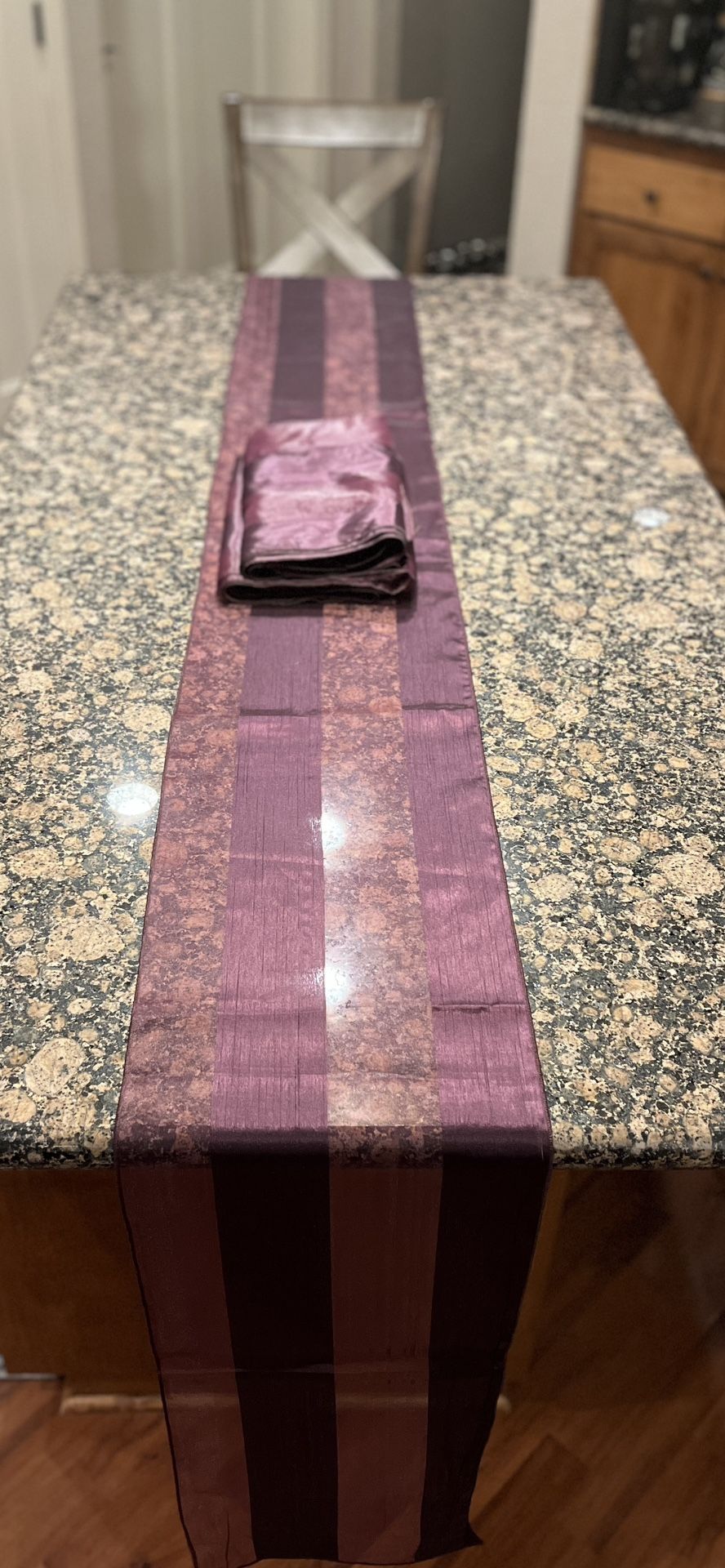 Table Runners Or Decoration Plum/eggplant Sheer 12” X 120”