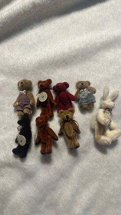 Mini jointed bears and a bunny