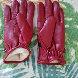Ski Gloves And A Hat 