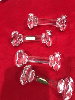 24% Lead Crystal knife rest