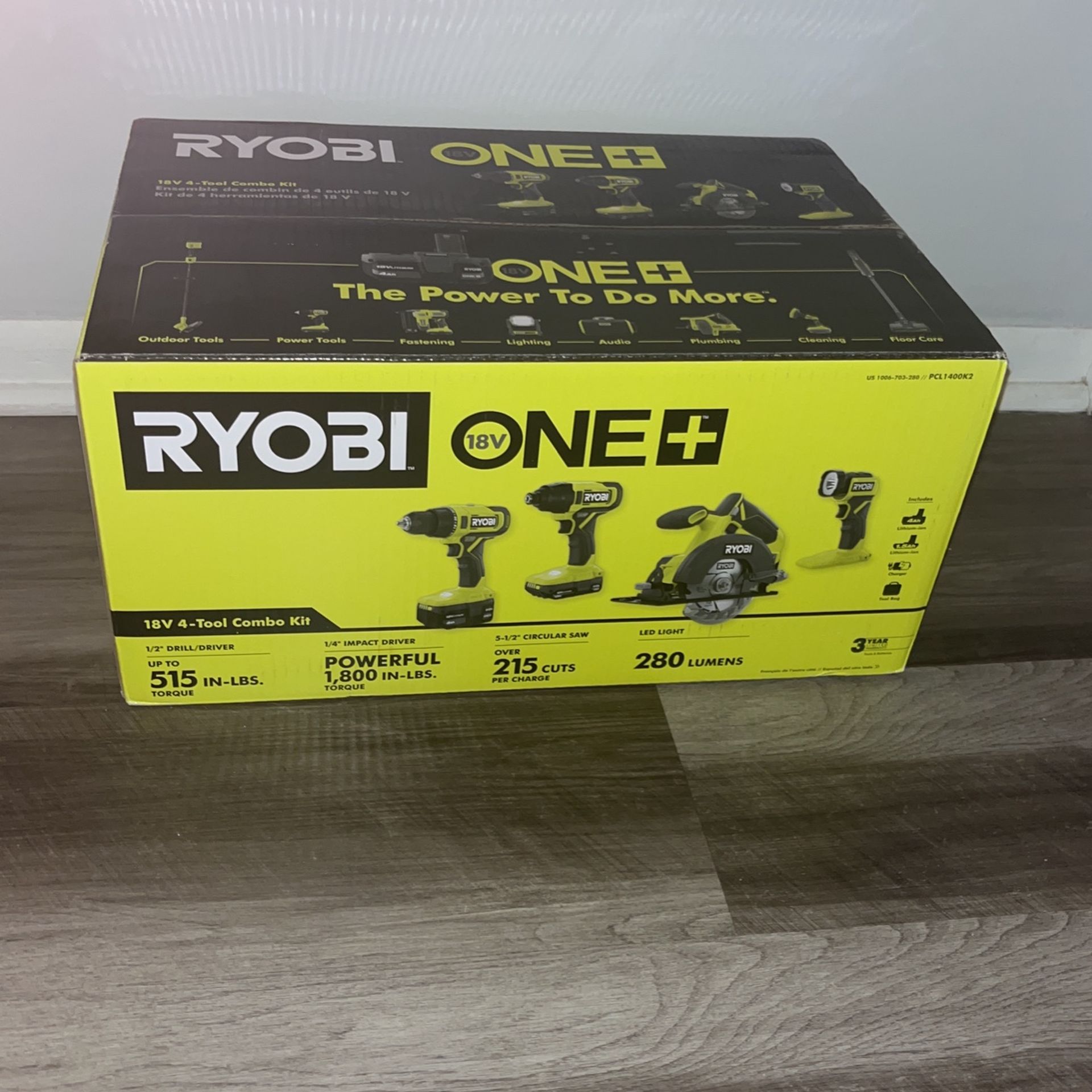 Ryobi One 18v 4-tool Combo Kit