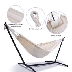 Double Person Hammock With Stand And Carry Case.