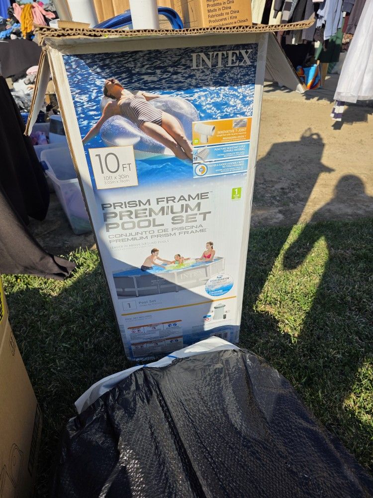 10 ft Pool and Supplies