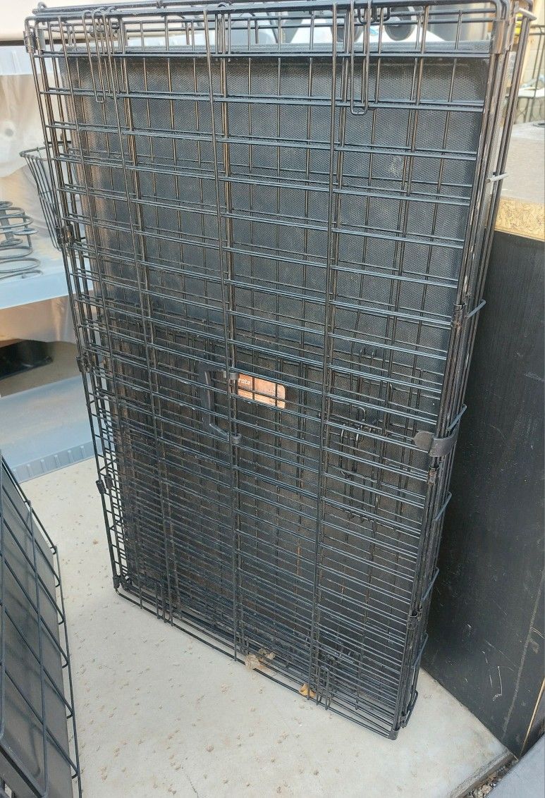 Two Large Pet Crates 