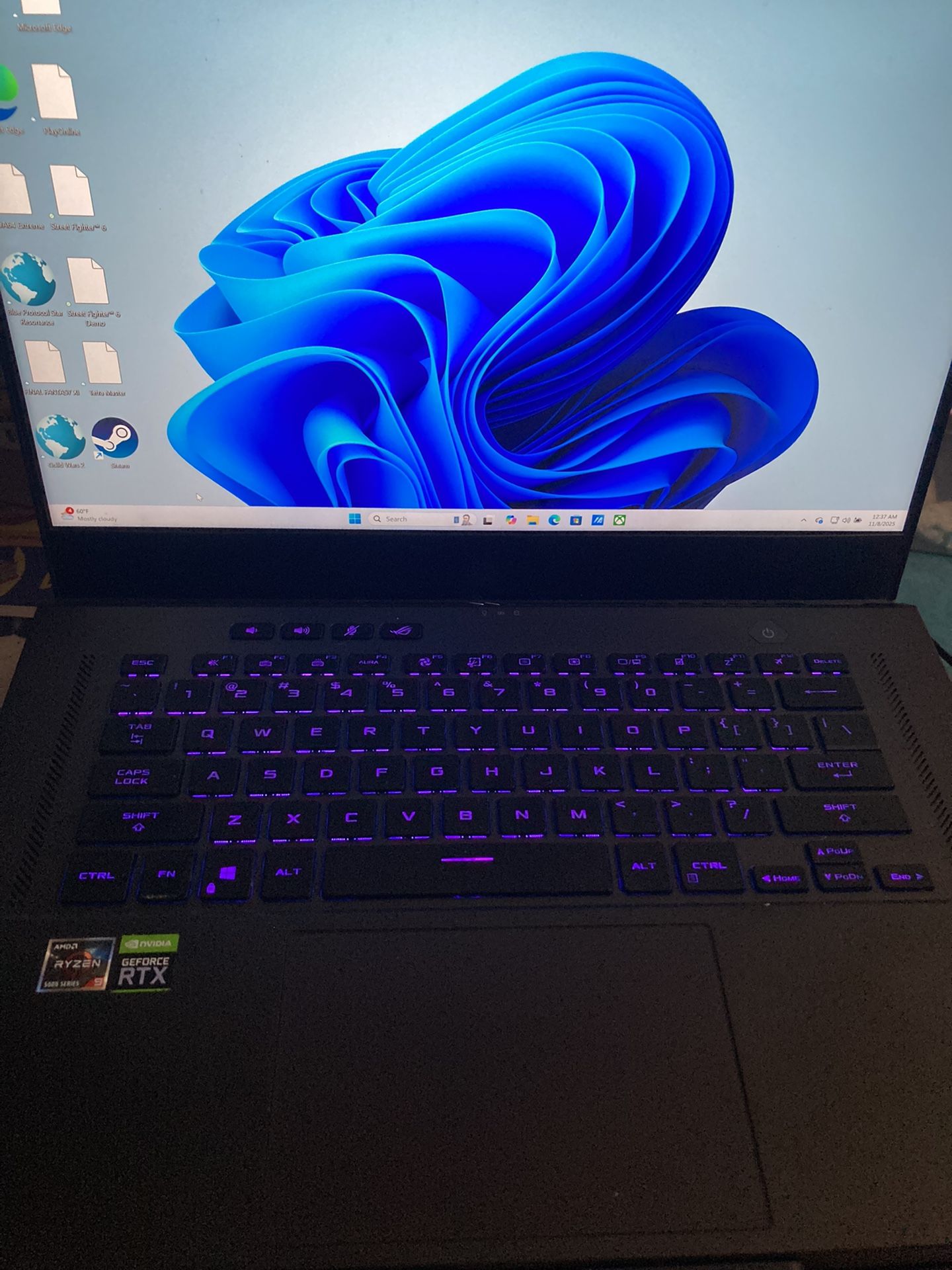 Asus Gaming Laptop 1tb Ryzen 9 RTX 3070