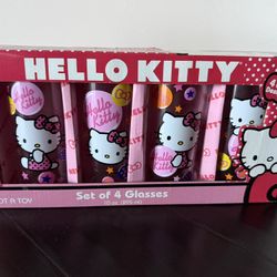 (4) Pack Hello Kitty Glasses - New 