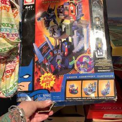 This is the Art Asylum/DC Direct C3 Construction Batman Batcave building set. 