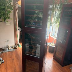 Cheery wood Wine Cabinet Refrigerator 
