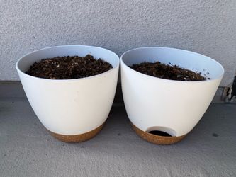 Pots with Macrame Hangers
