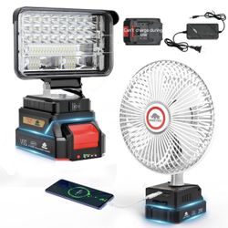 LED Work Light and Jobsite Fan ！