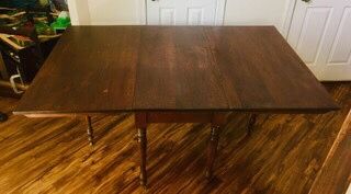 Drop-Leaf Gateleg Wooden Dining Table