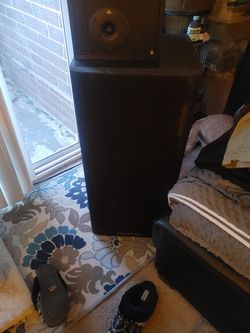 5 Speaker Surround Sound W Sony Receiver WORKS $600 Obo