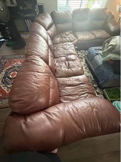 FREE Leather Sectional Couch