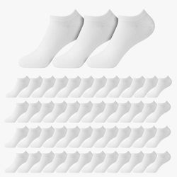 50 Pairs Mens Ankle Socks |  Low Cut | Comfortable Lightweight Breathable