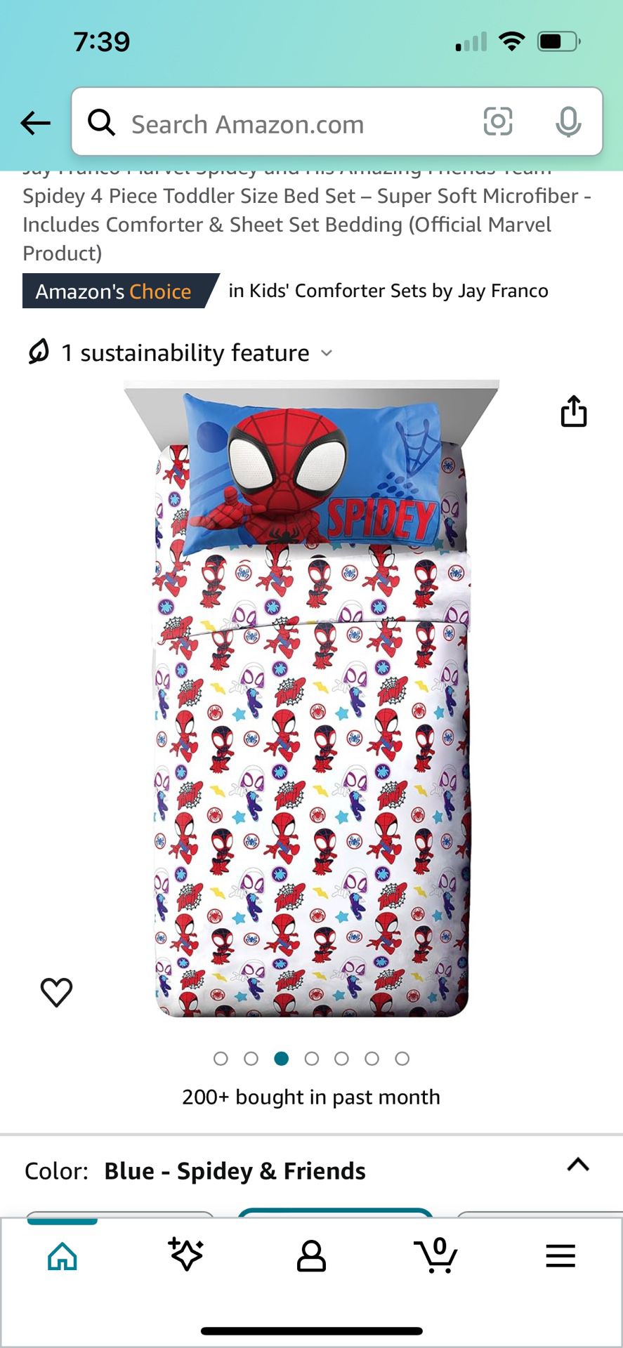 Marvel Toddler Bed Set 3 Piece Spidey/spiderman