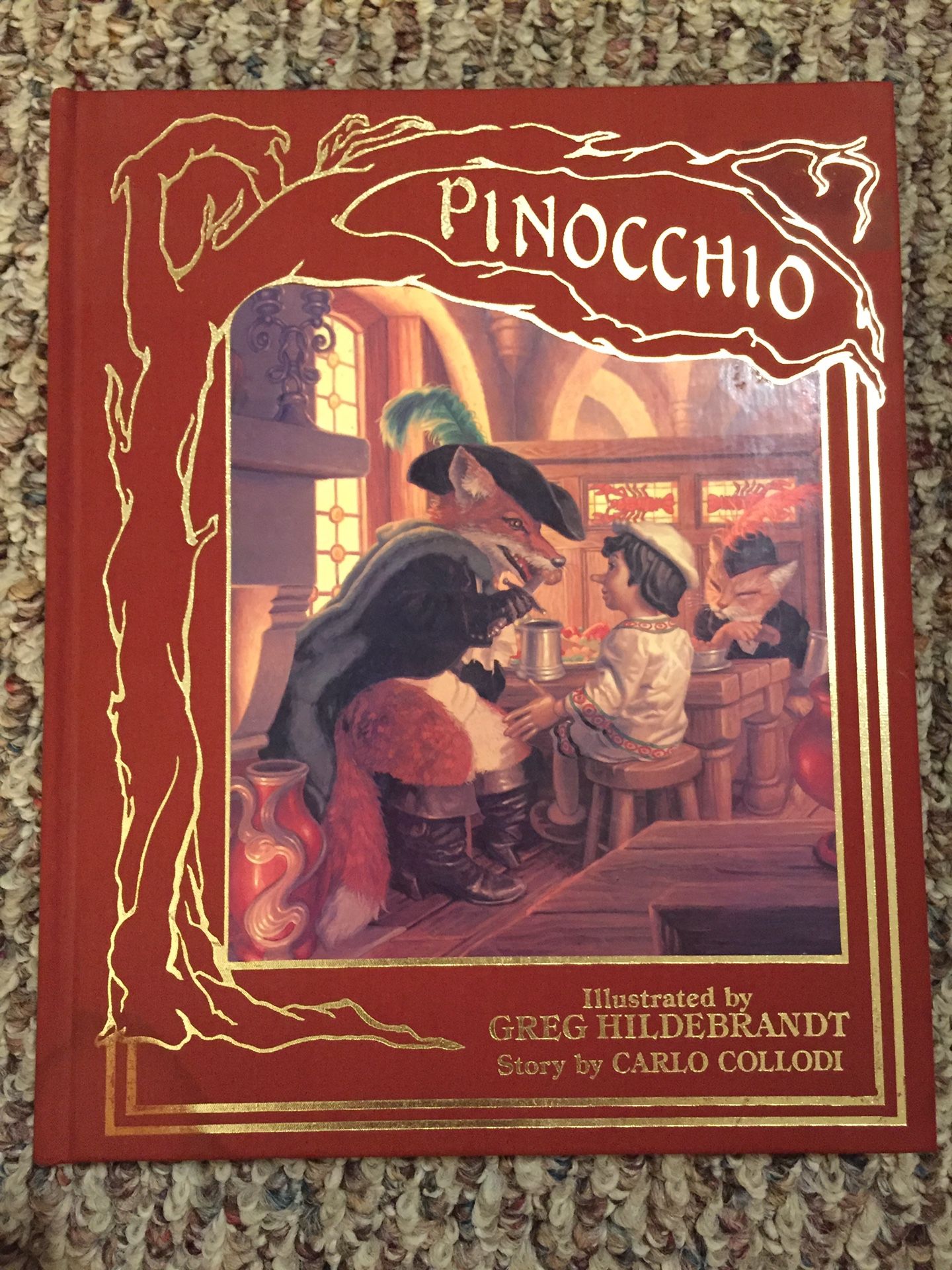 Pinocchio 1986 - Mint Condition Book, Signed by Greg Hildebrandt!