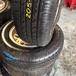 Tires Only——205/75/14. (95%) Tread On It Still. 