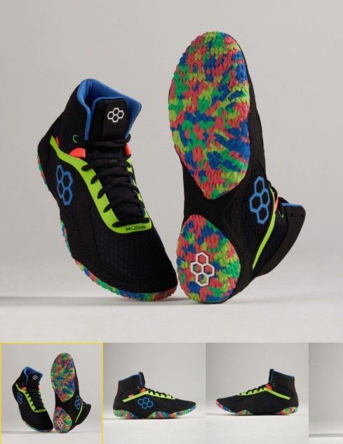 RUDIS Alpha 2.0 Adult wrestling shoes - Fish pebbles, Size 7.5
