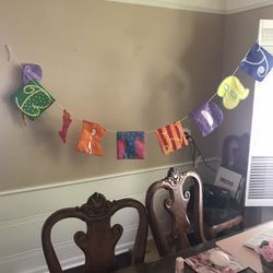 Nylon happy Birthday banner