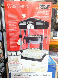West Bend Theater Crazy Popcorn Machine – Black