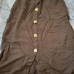Long Button Skirts