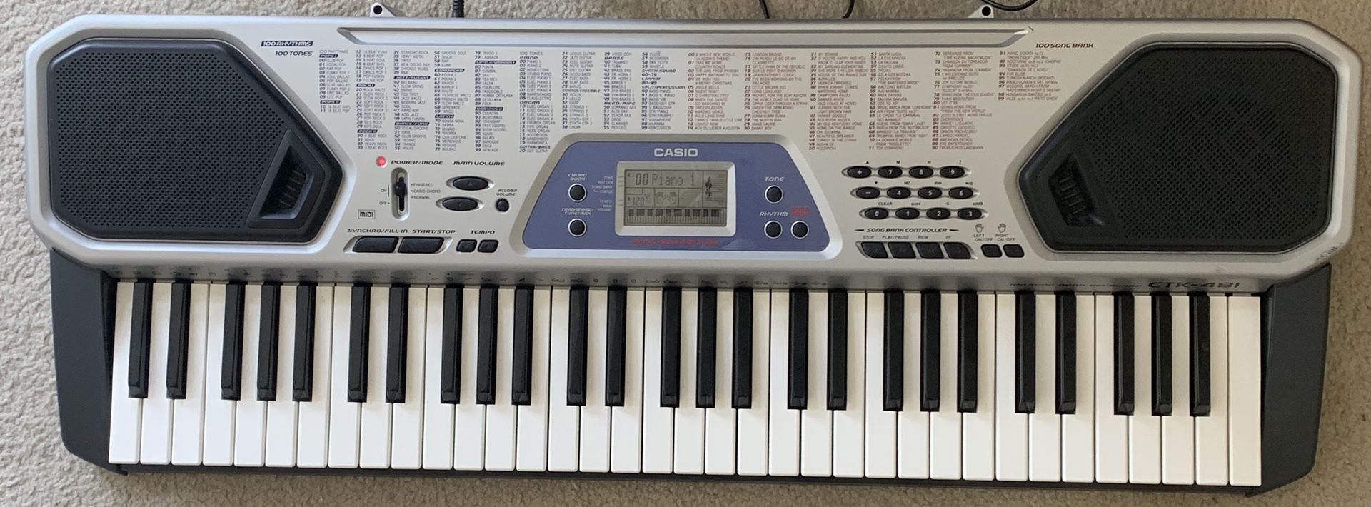 Casio Electric piano CTK-481