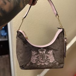 Juicy Couture Brown & Pink Shoulder Bag