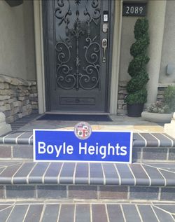 Boyle Heights Aluminum Reflective Street Sign