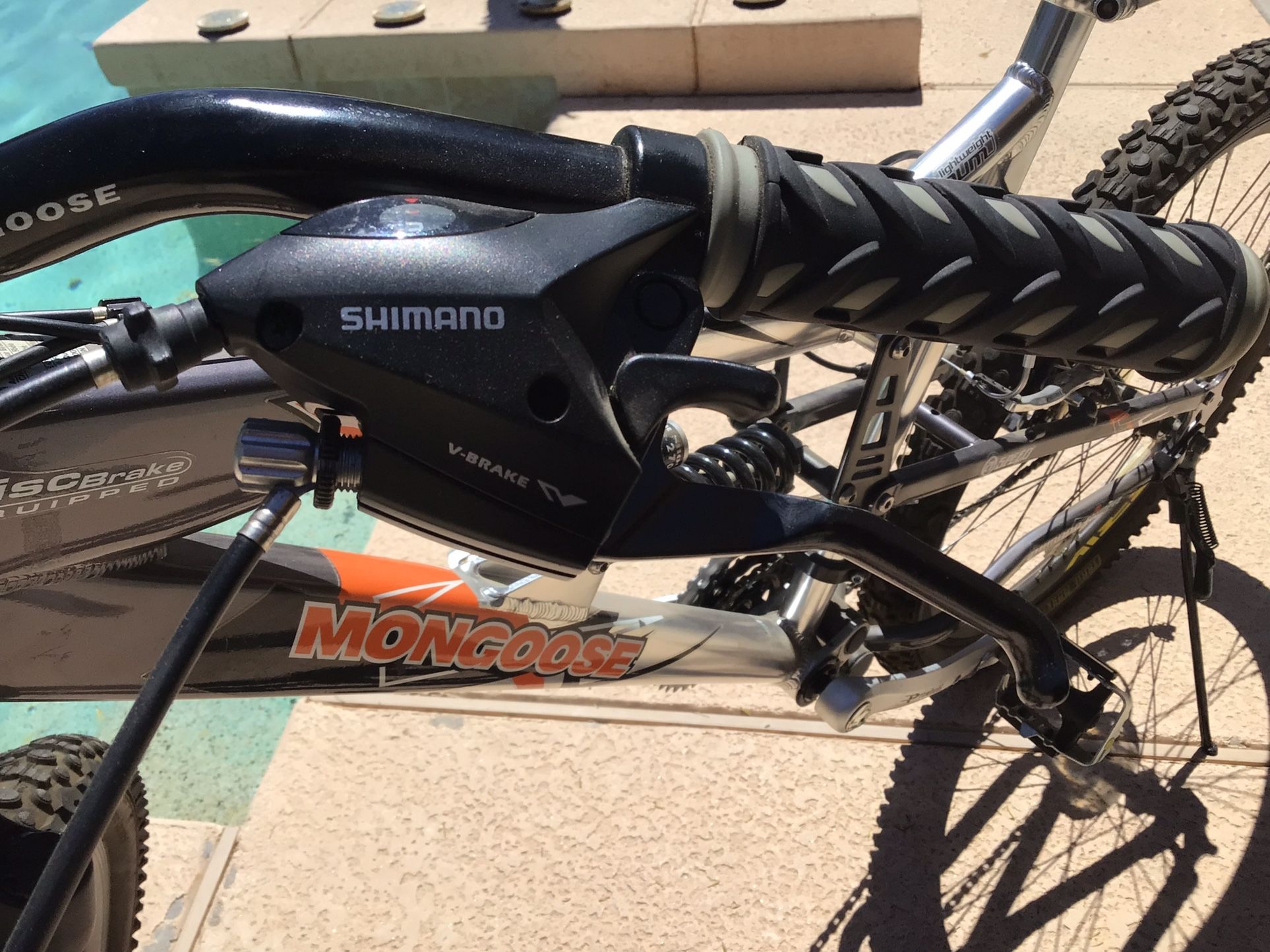 Powerful 26” MONGOOSE XR-250 21-Speed Full Suspension Mountain