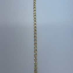 14k Gold Flower Bracelet. New.