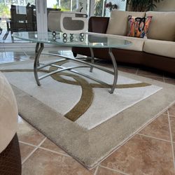 Glass And Stainless Steel Tables