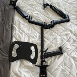 Dual Monitor With Laptop Stand