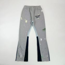 Gallery Dept Lettering Logo Splatter Trousers Mens Grey