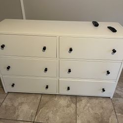 White 6 Drawer Dresser