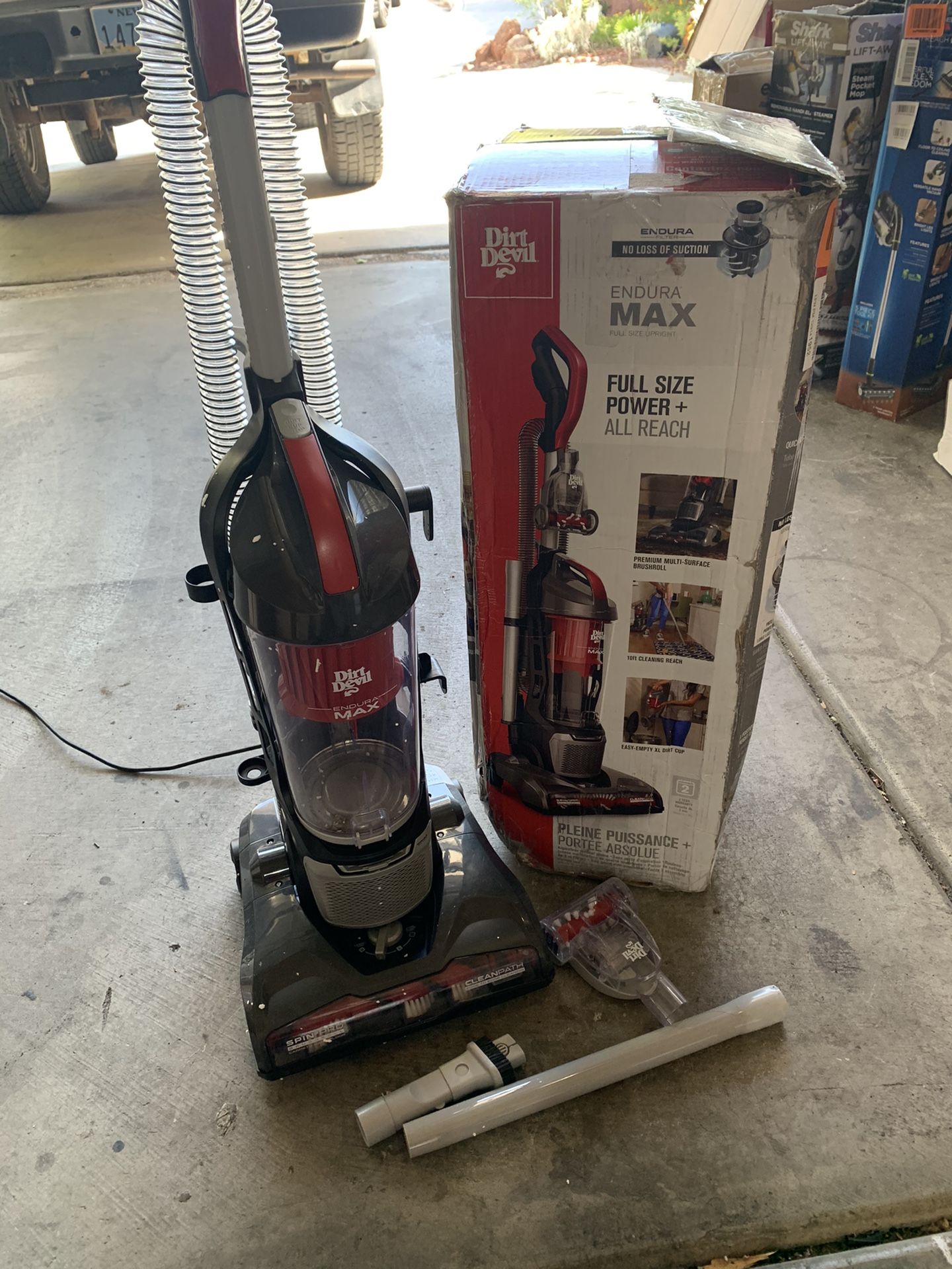 Dirt Devil Endura Max Upright Bagless Vacuum Cleaner for Carpet and Hard Floor, Powerful