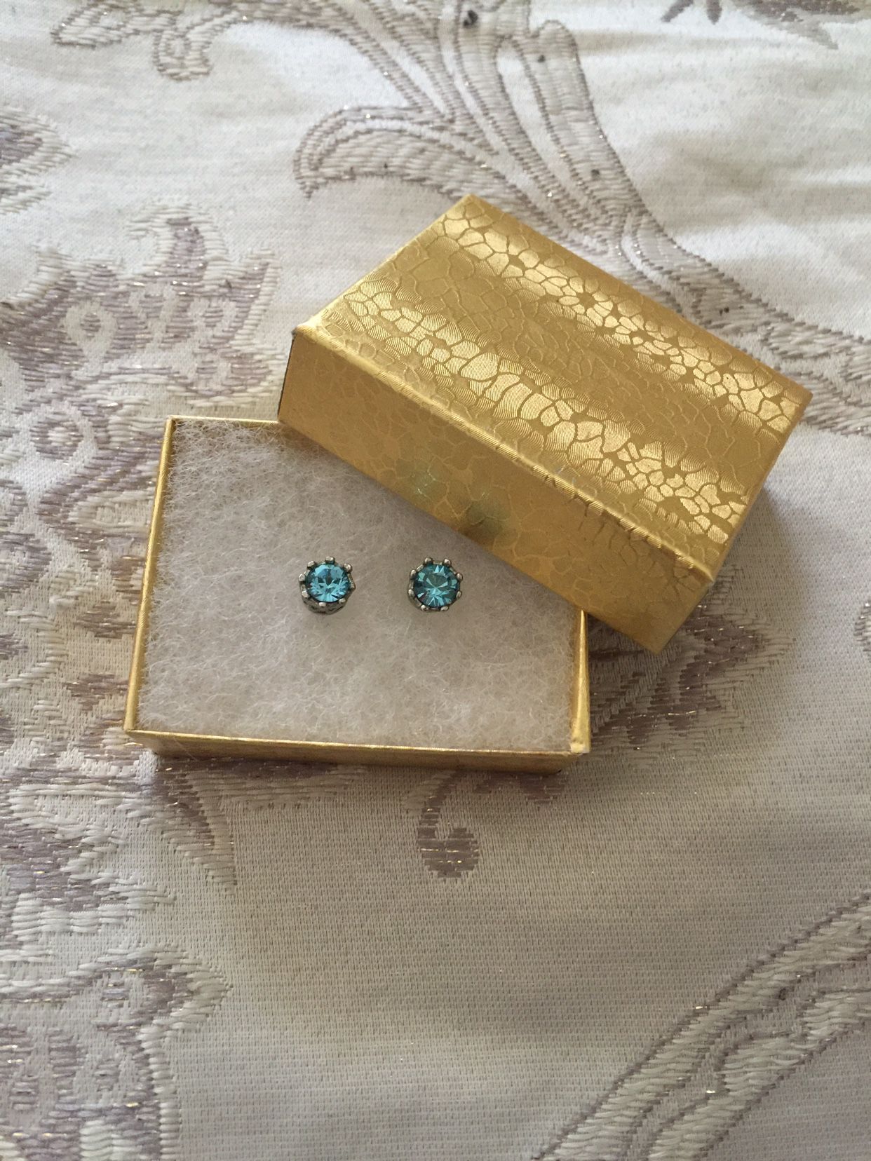 silver earrings
