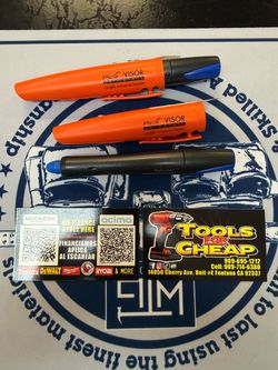 PICA VISOR MARKER- BLUE $12 EACH