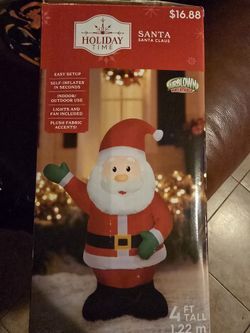 4ft Samta Claus Inflatable 