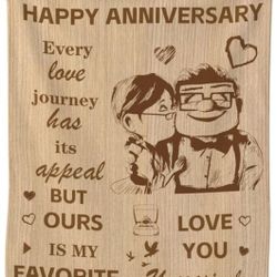 Happy Anniversary Blanket  60"X 50"