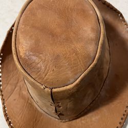 All leather Vintage Hat