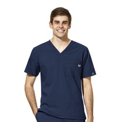 M Navy Blue Scrub Top (3) & M Pants (2) w/ Loma Linda Medical Center logo (can be sold together or separate)