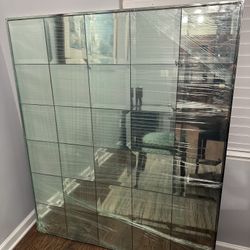 *Moving Sale!* Large mirror with square design - very heavy duty