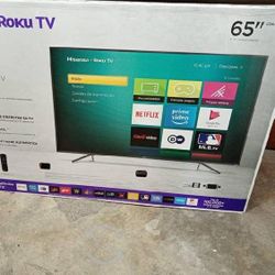 65” Inch Hisense Smart 4K Roku
