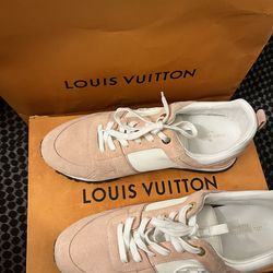 Pink Louis Vuitton Run Away Sneakers